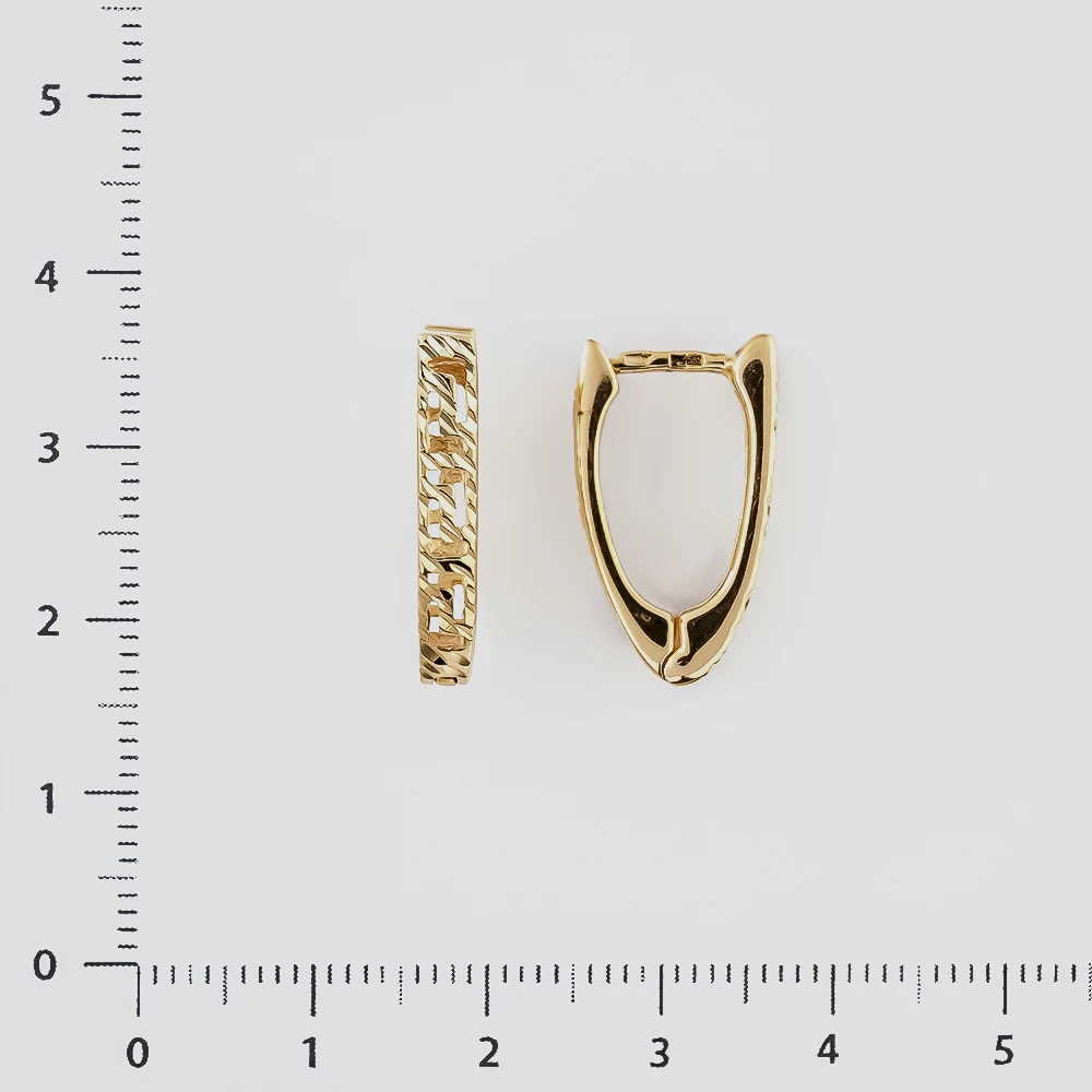 Серьги из красного золота 585 пробы