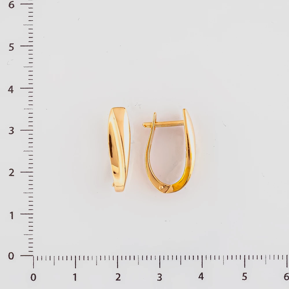 Серьги из красного золота 585 пробы