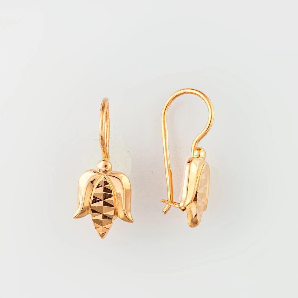 Серьги из красного золота 583 пробы