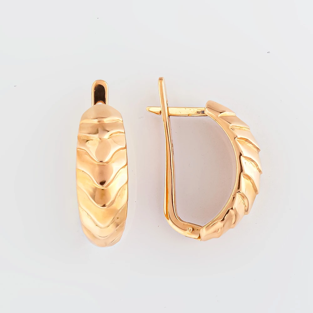 Серьги из красного золота 585 пробы