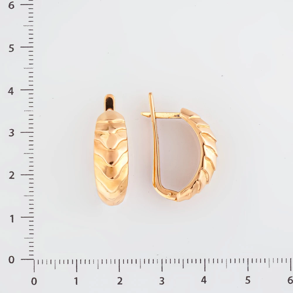 Серьги из красного золота 585 пробы