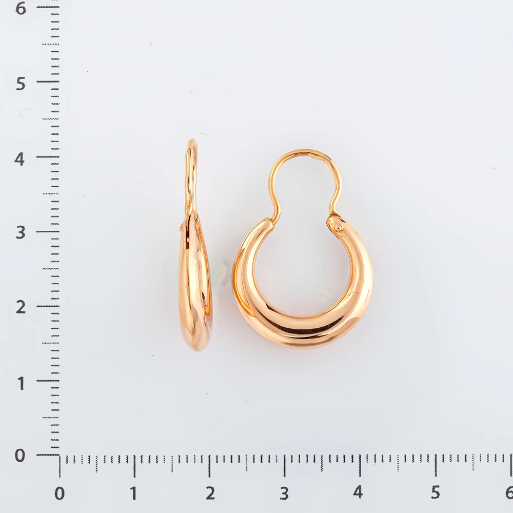 Серьги из красного золота 583 пробы
