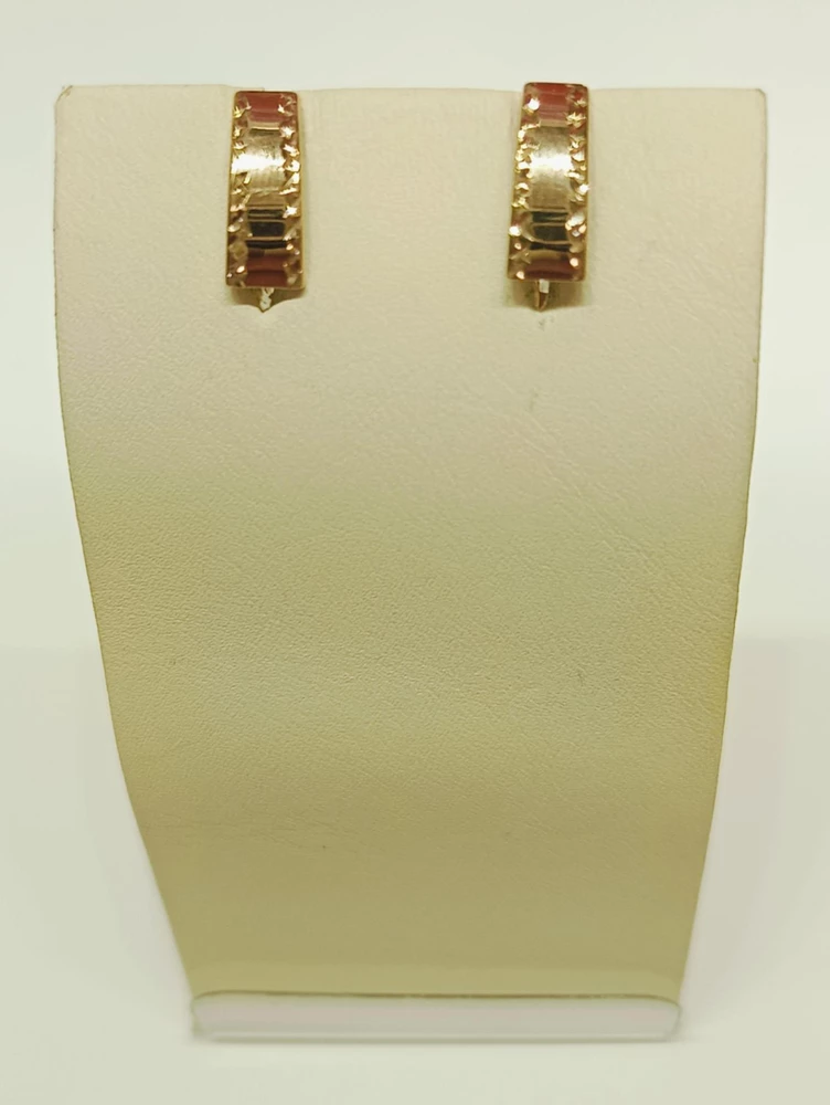 Серьги из красного золота 375 пробы