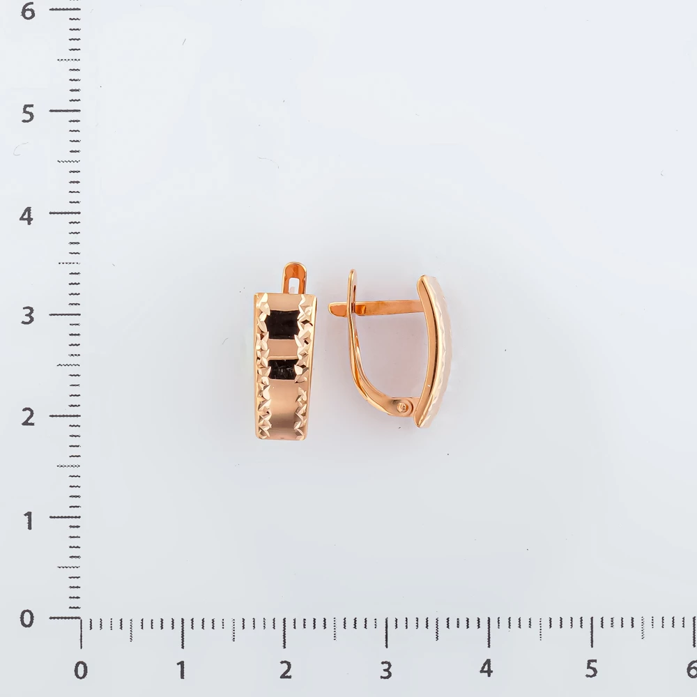 Серьги из красного золота 375 пробы