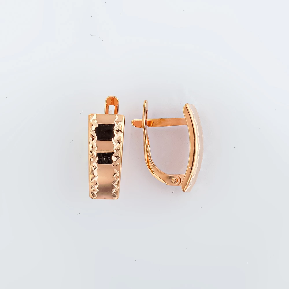 Серьги из красного золота 375 пробы