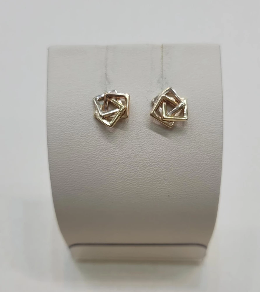 Серьги из красного золота 585 пробы