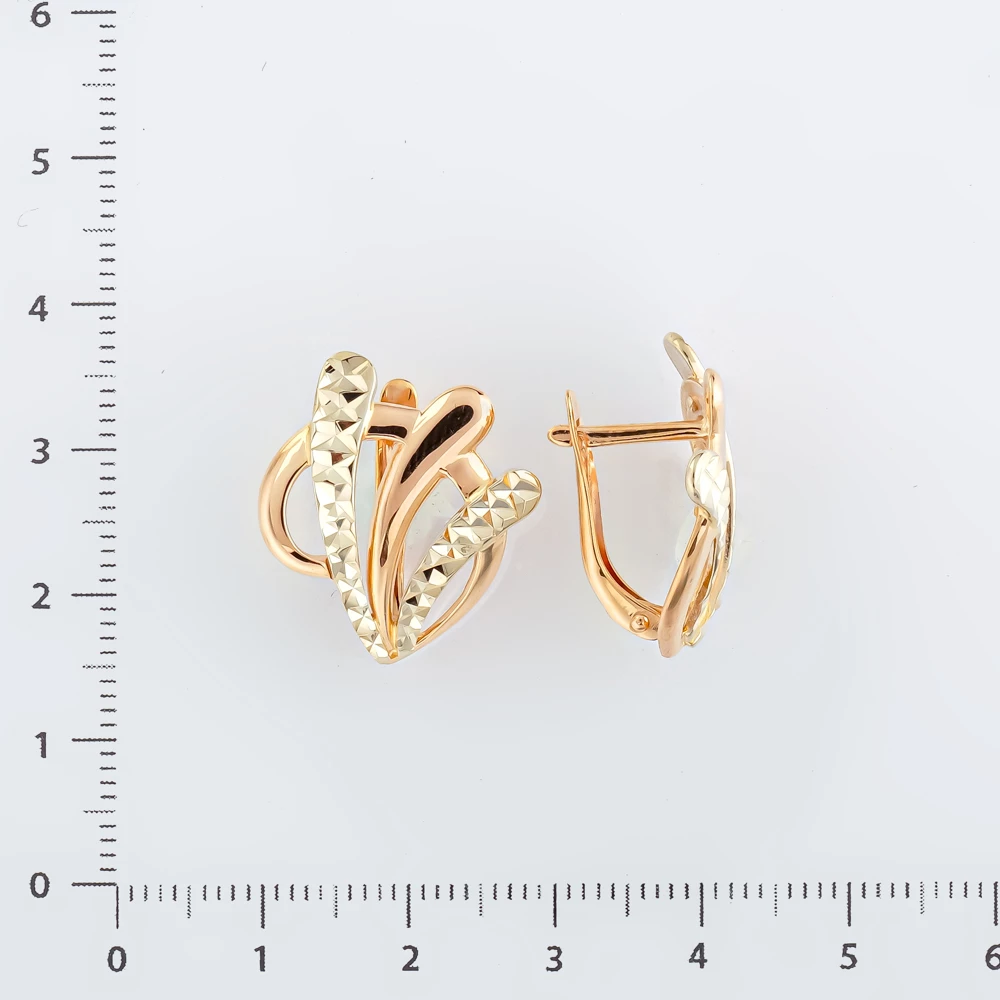 Серьги из красного золота 585 пробы
