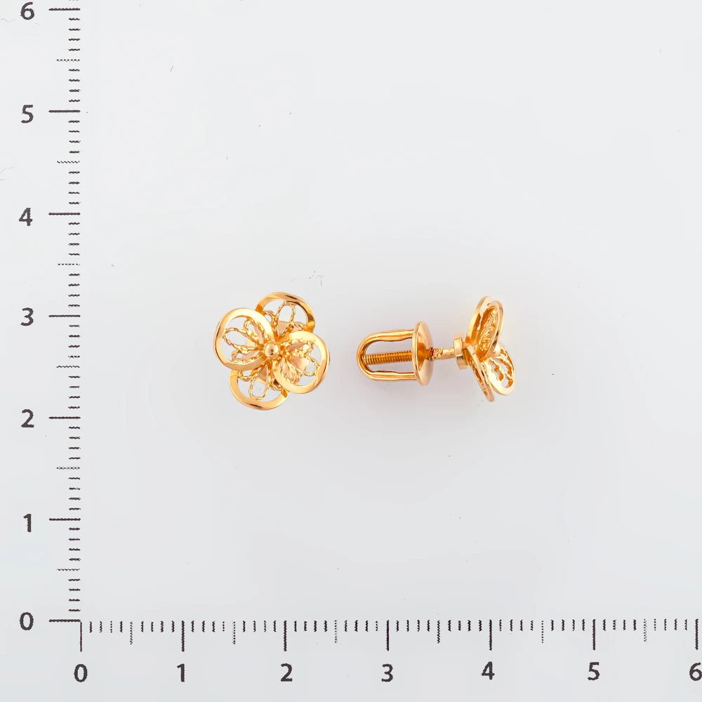 Серьги из красного золота 583 пробы