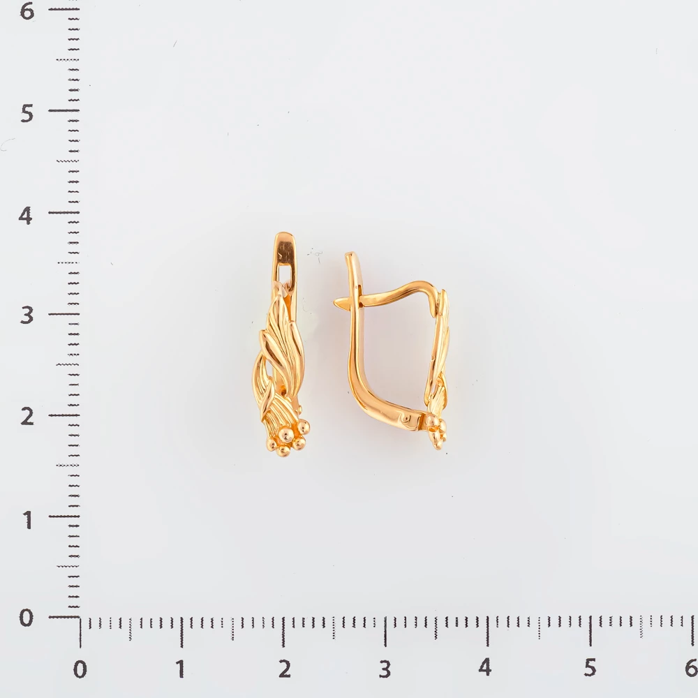 Серьги из красного золота 583 пробы