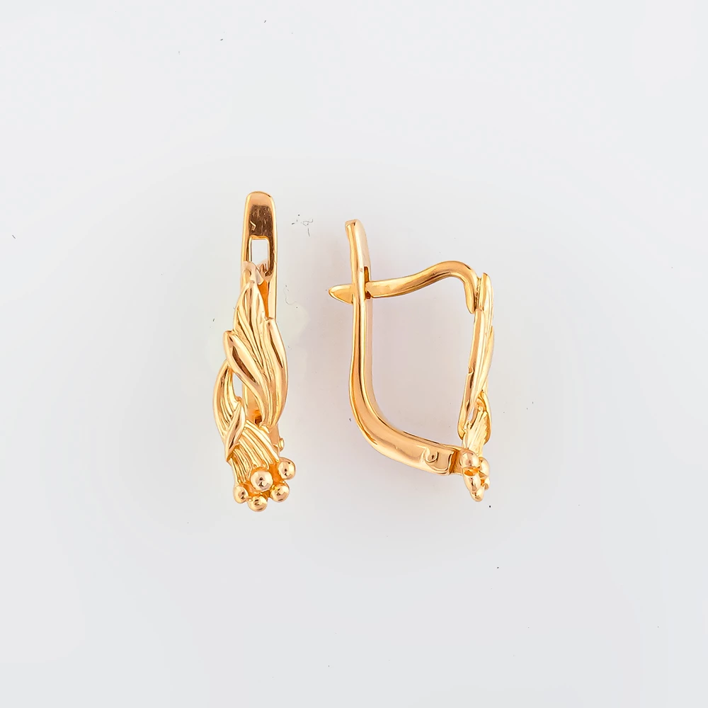 Серьги из красного золота 583 пробы