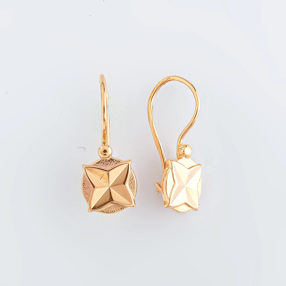 Серьги из красного золота 583 пробы