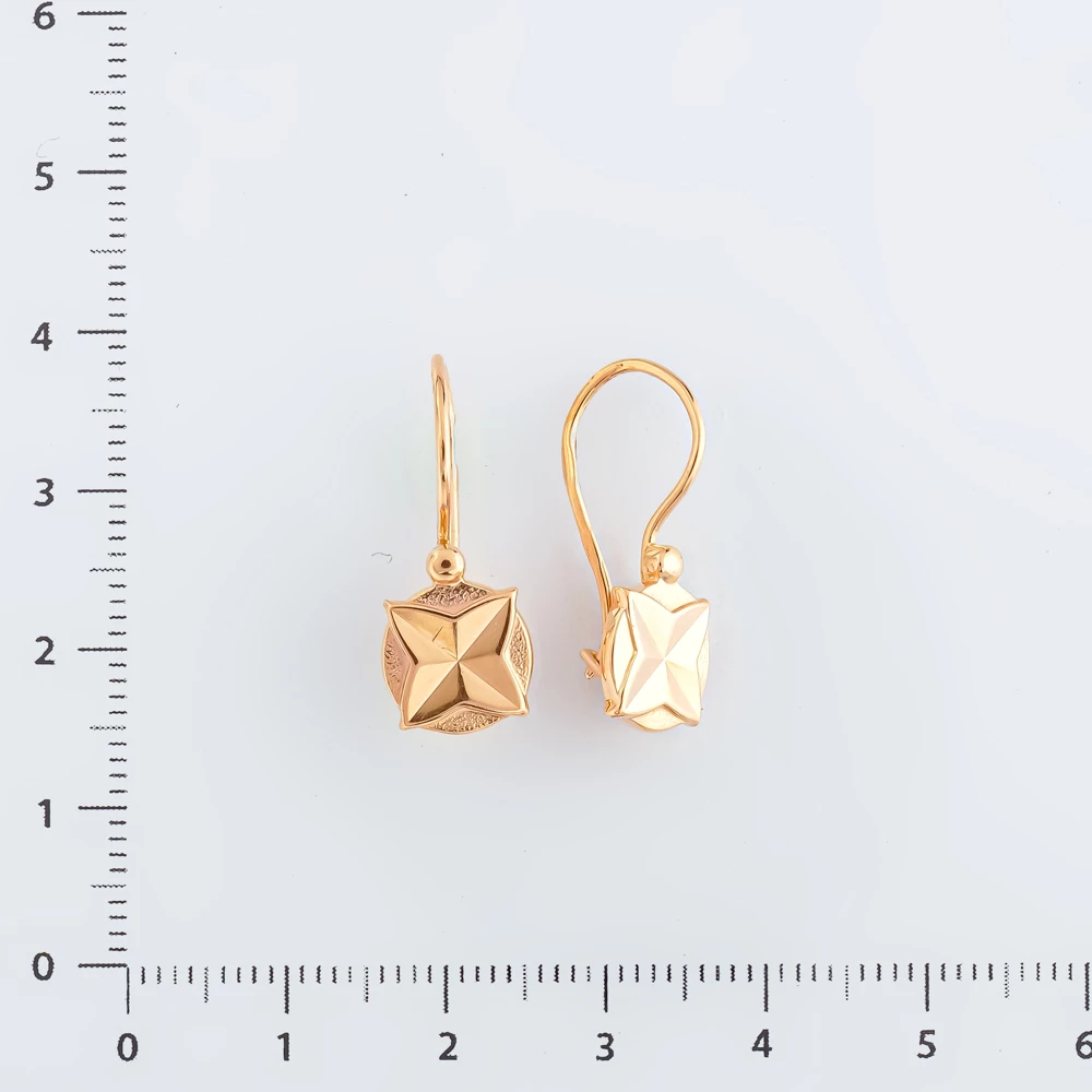 Серьги из красного золота 583 пробы