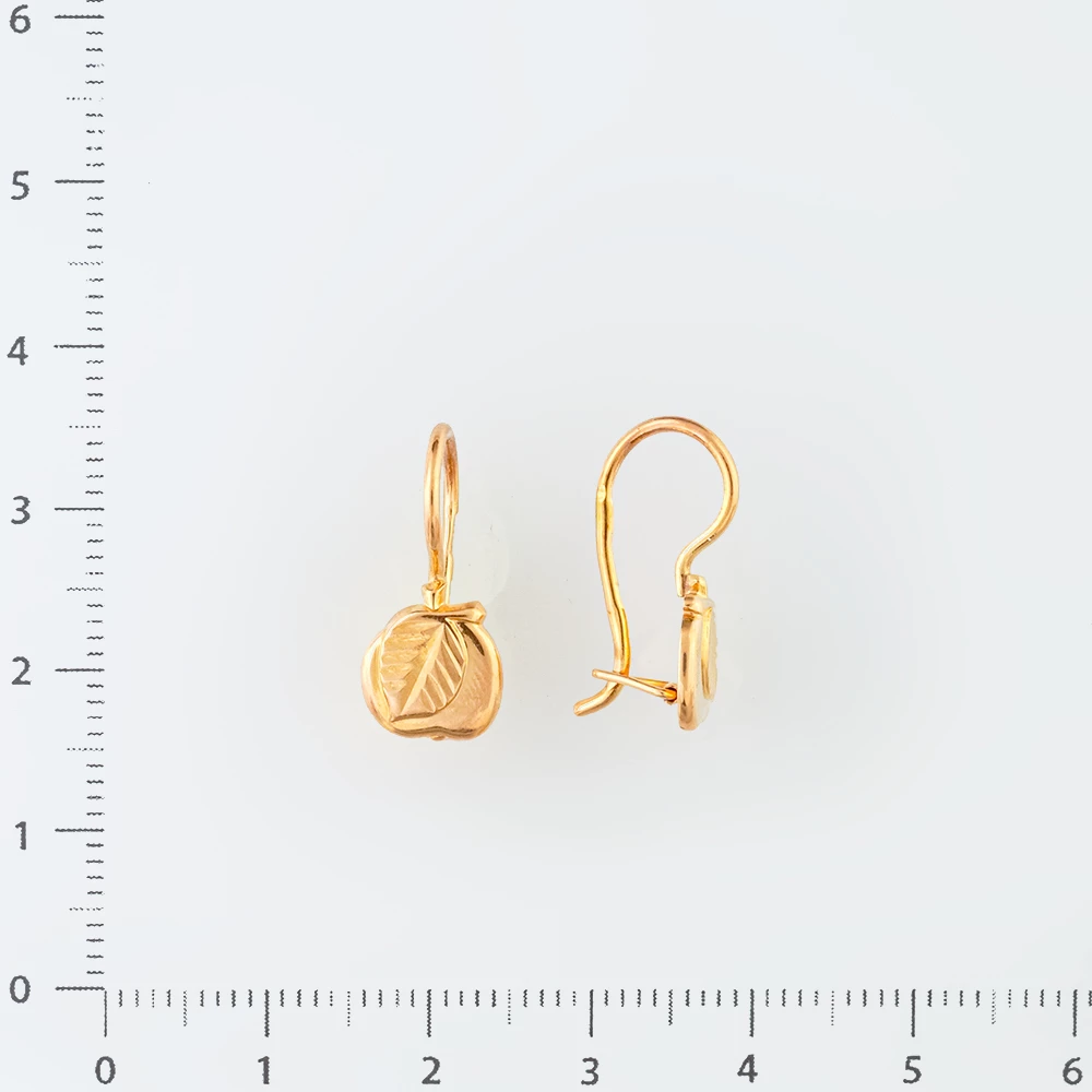 Серьги из красного золота 583 пробы