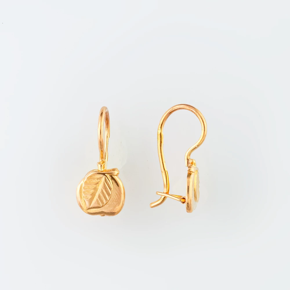 Серьги из красного золота 583 пробы
