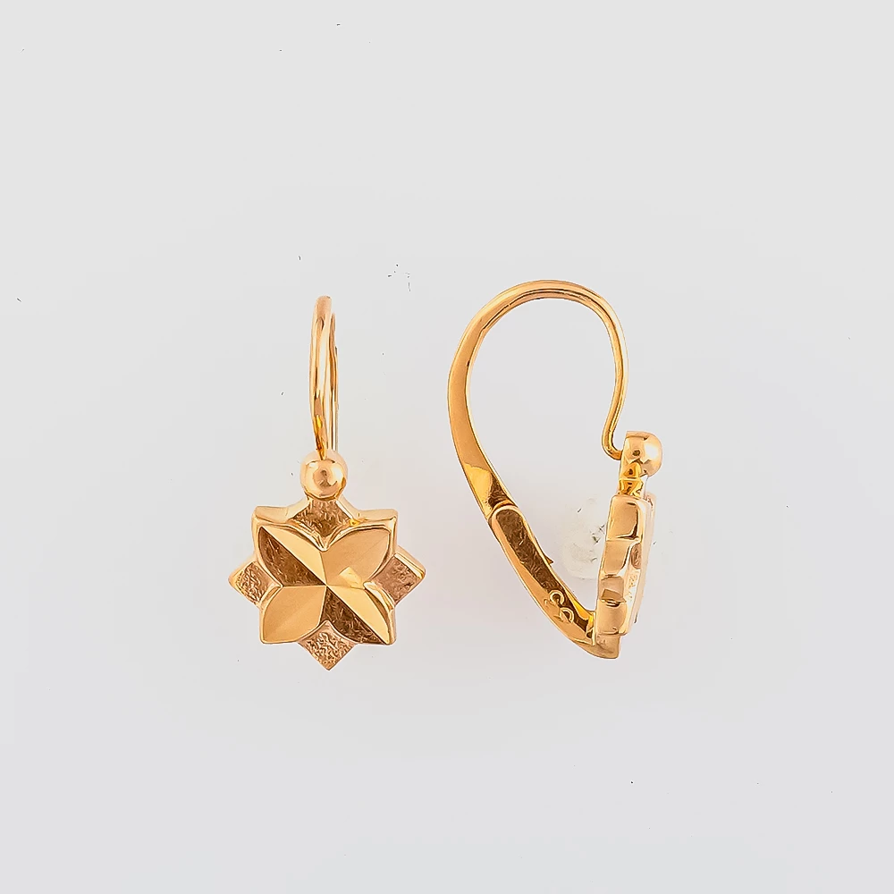 Серьги из красного золота 583 пробы