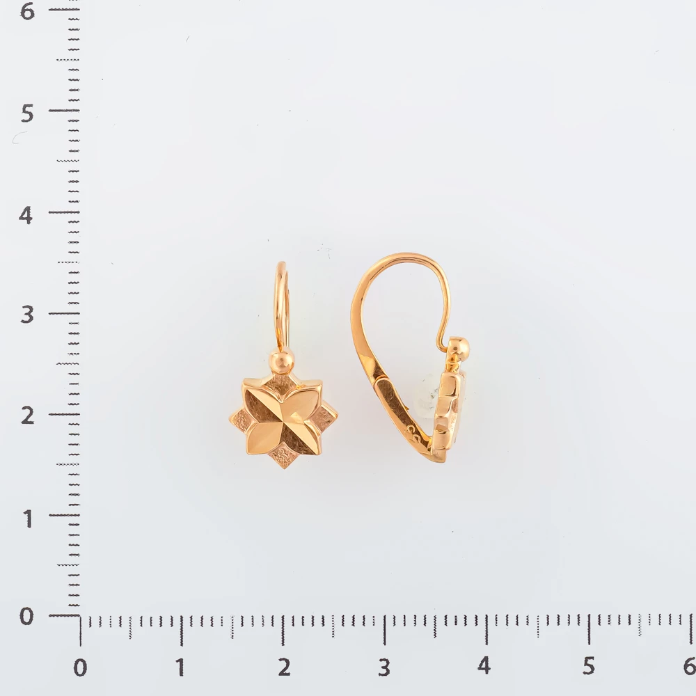 Серьги из красного золота 583 пробы