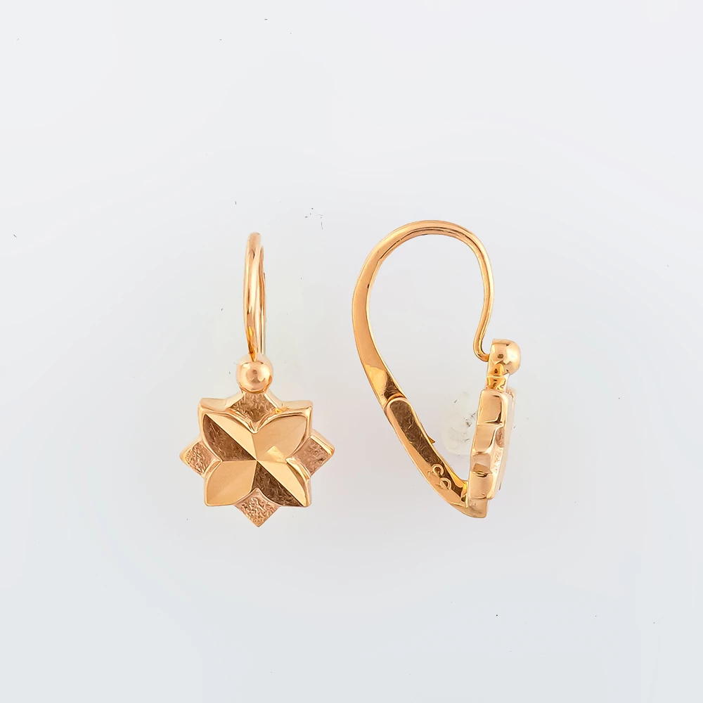Серьги из красного золота 583 пробы