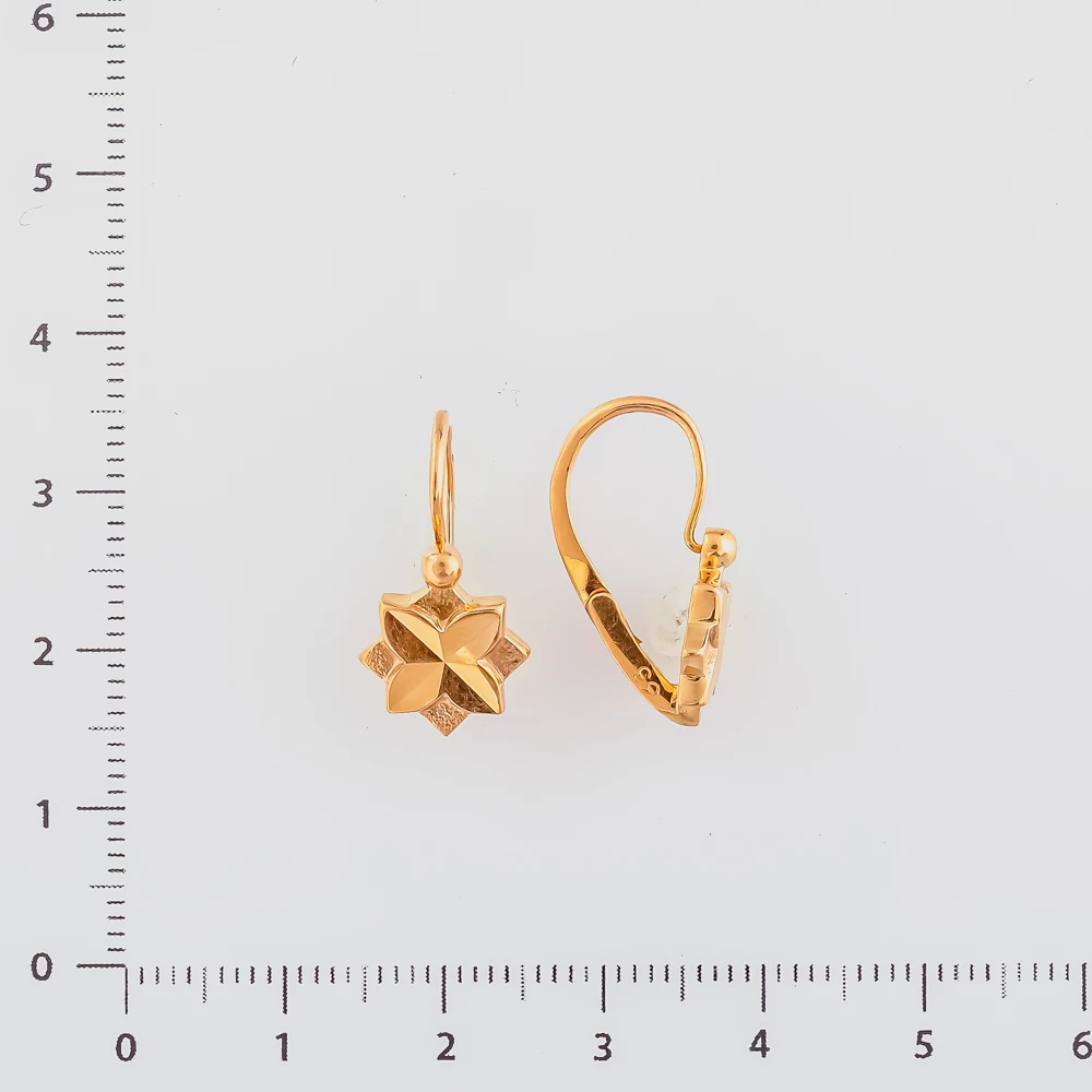 Серьги из красного золота 583 пробы