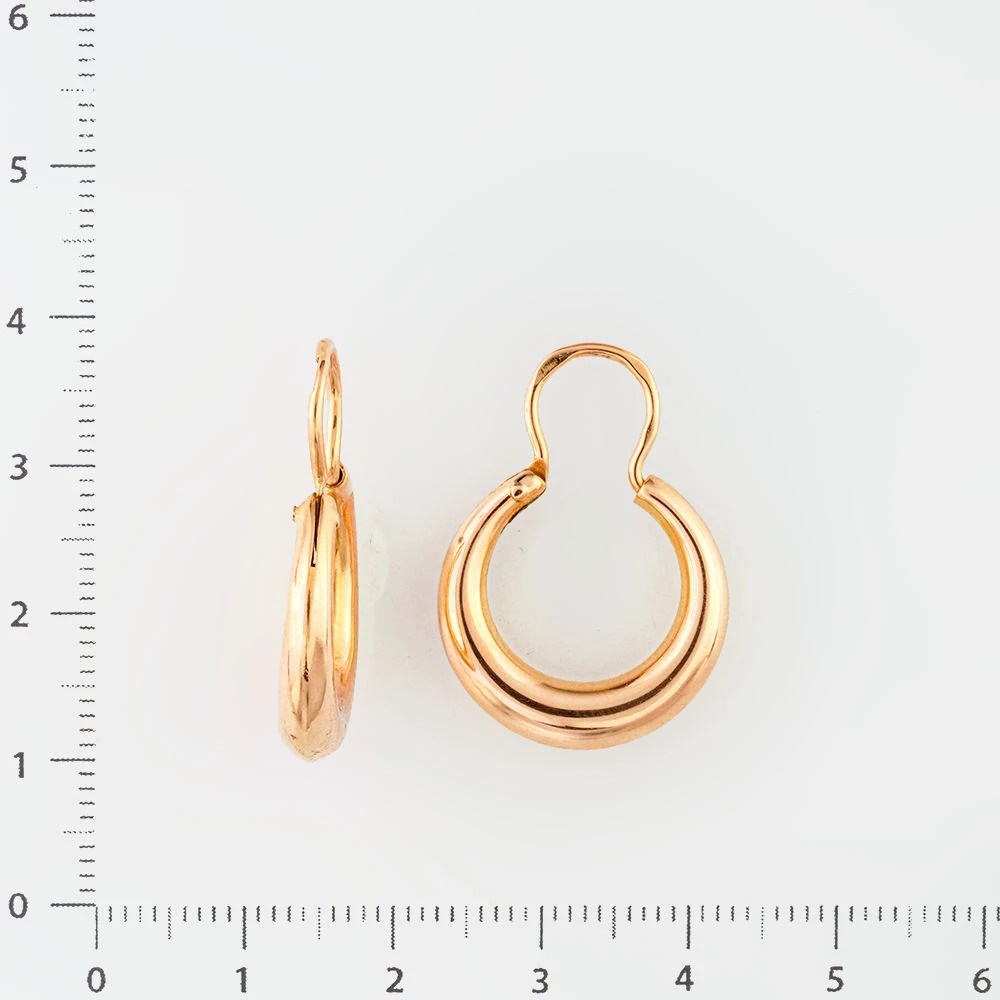 Серьги из красного золота 583 пробы
