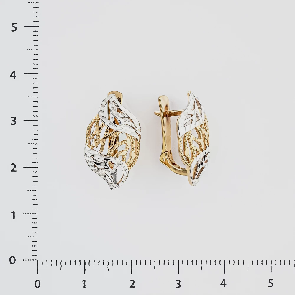 Серьги из красного золота 585 пробы