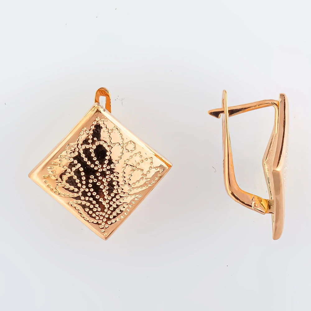 Серьги из красного золота 585 пробы
