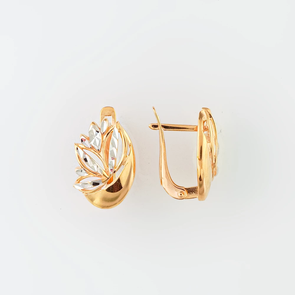 Серьги из красного золота 585 пробы