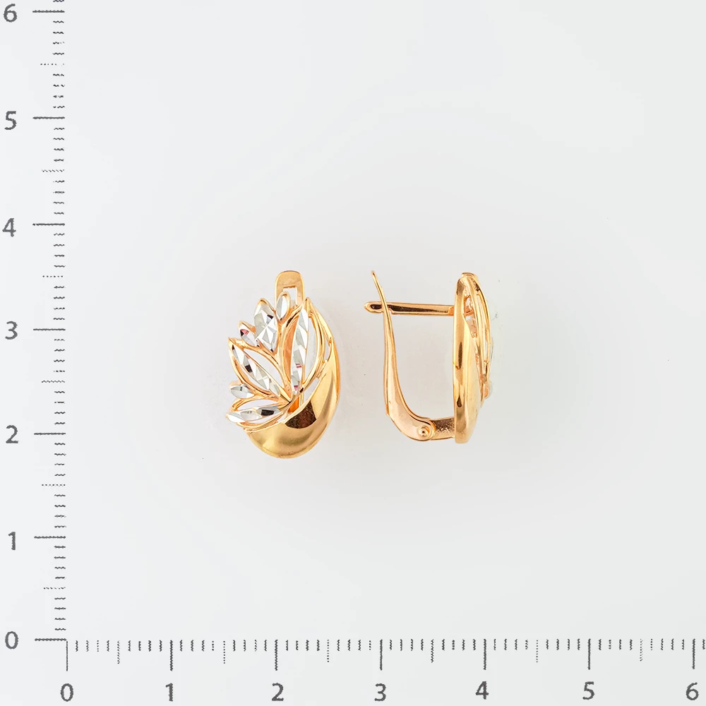 Серьги из красного золота 585 пробы