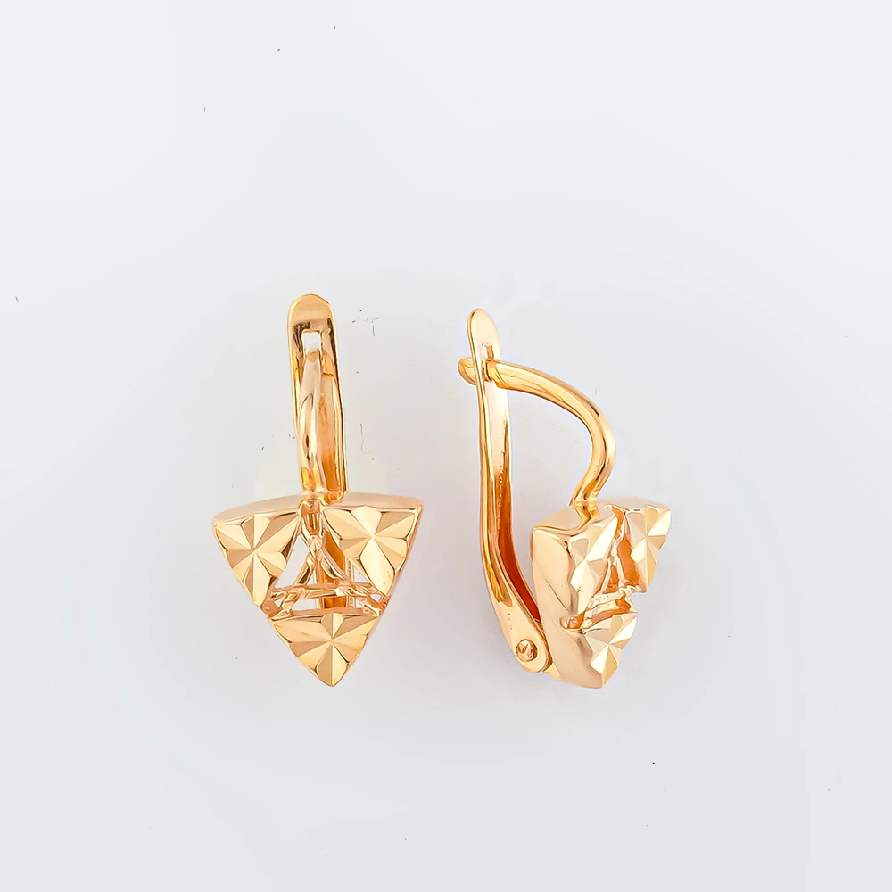 Серьги из красного золота 585 пробы