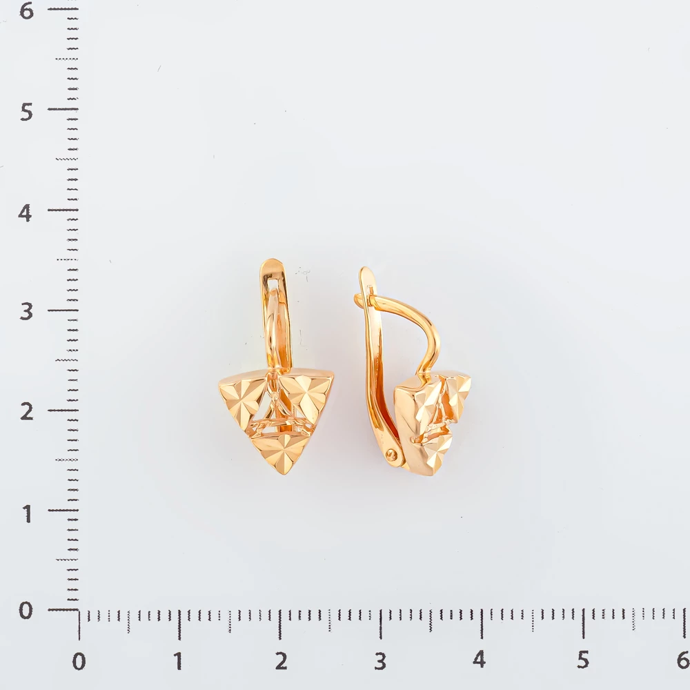 Серьги из красного золота 585 пробы