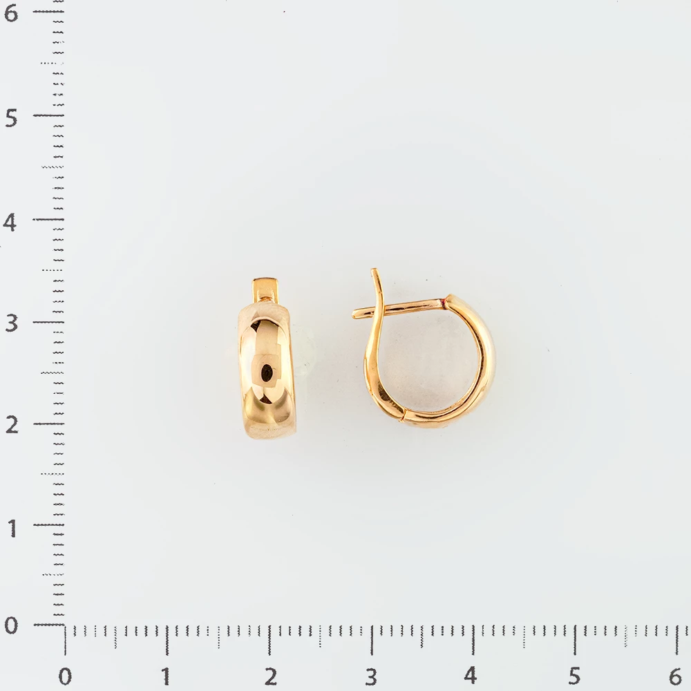 Серьги из красного золота 585 пробы