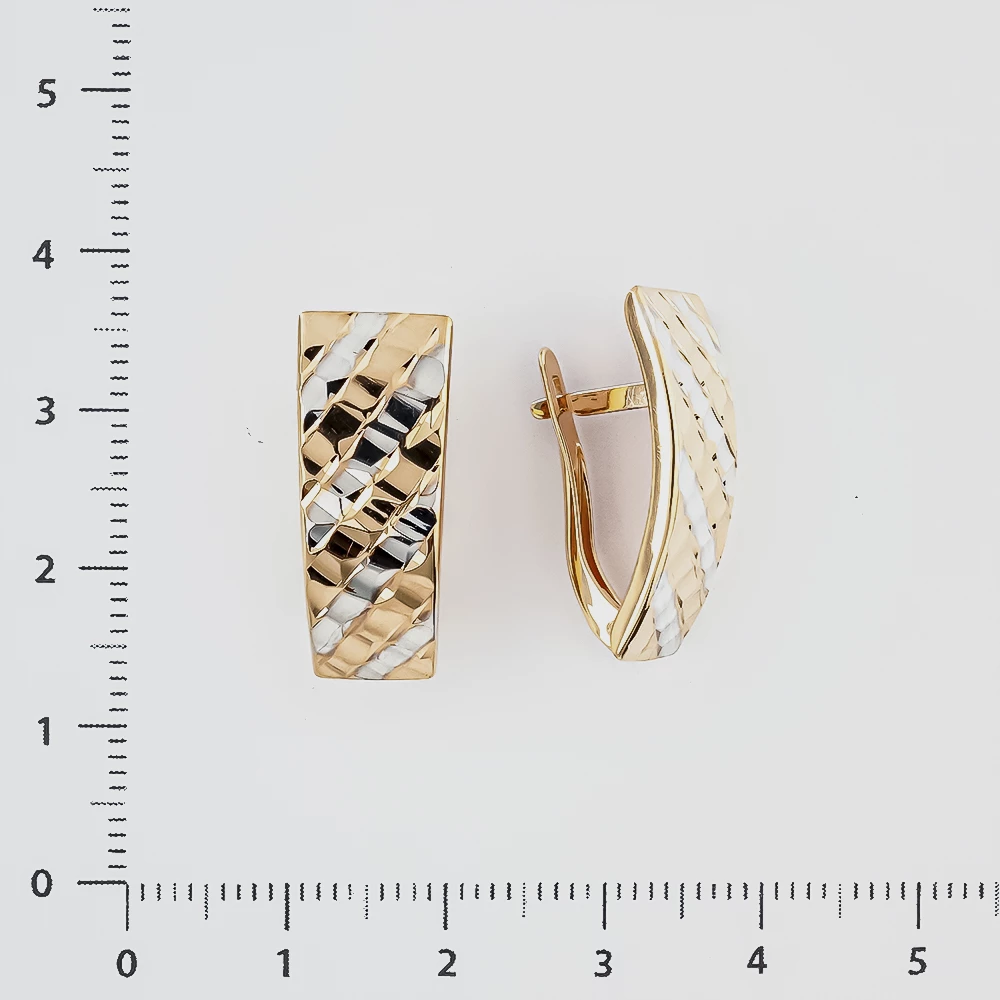 Серьги из красного золота 585 пробы