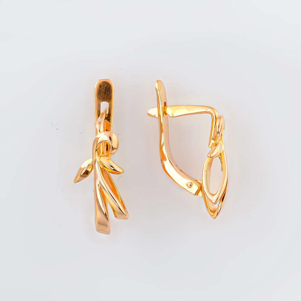Серьги из красного золота 583 пробы