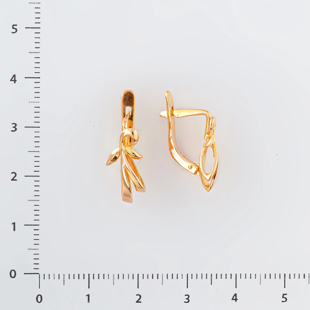 Серьги из красного золота 583 пробы