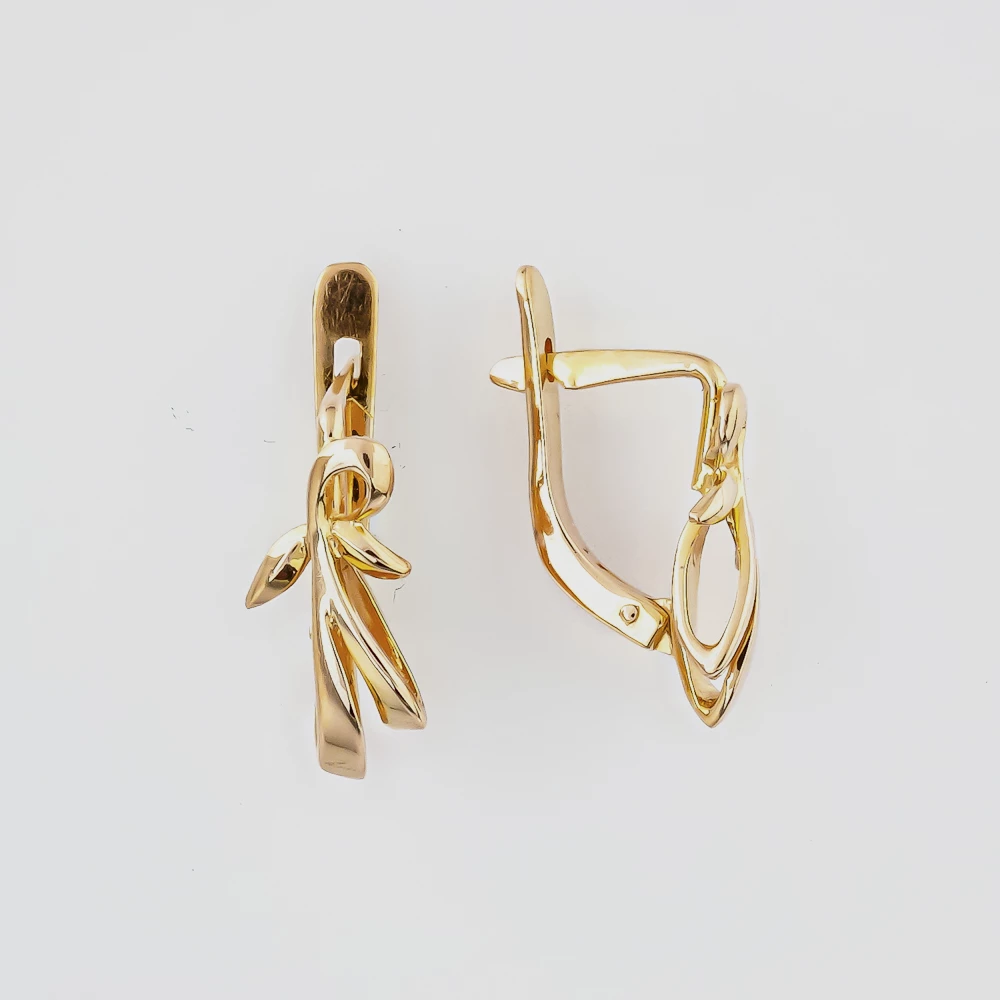 Серьги из красного золота 583 пробы