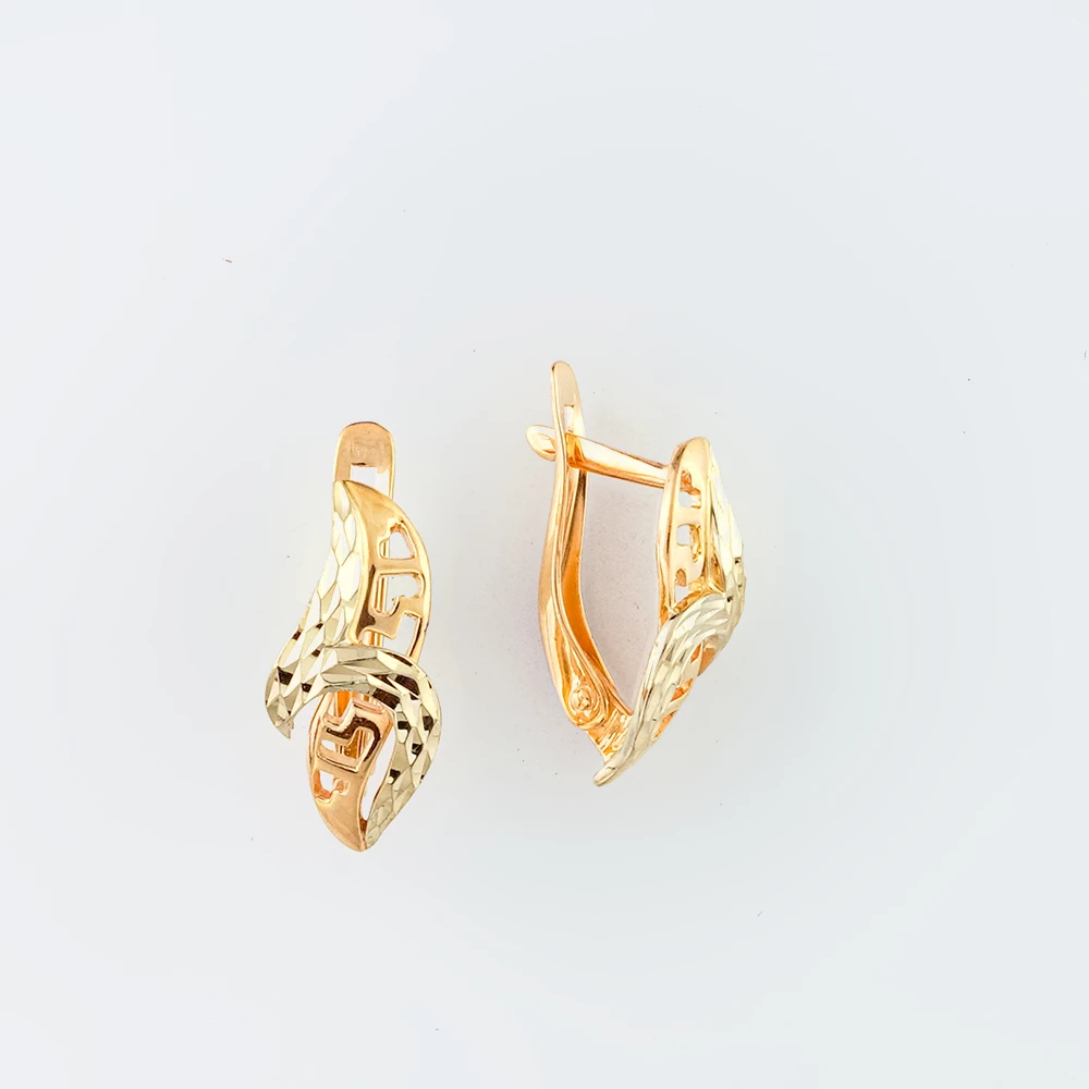 Серьги из красного золота 585 пробы