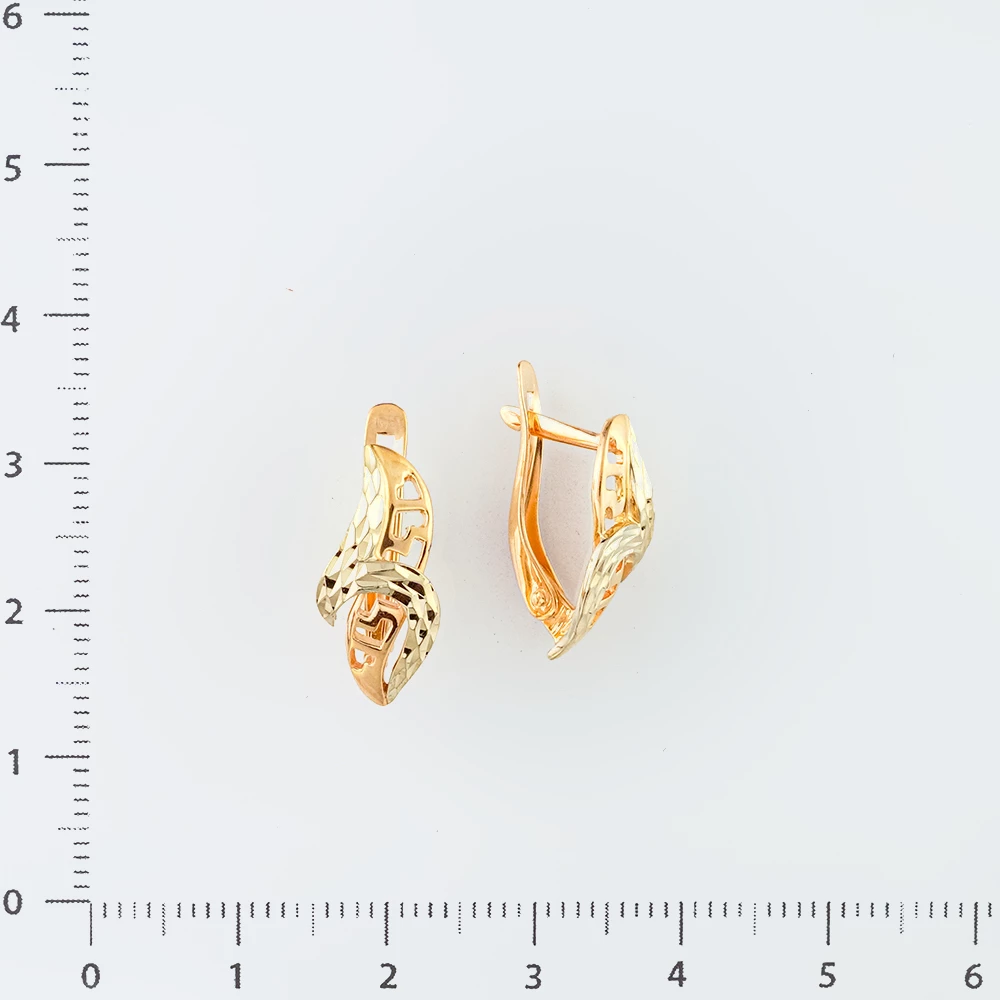 Серьги из красного золота 585 пробы