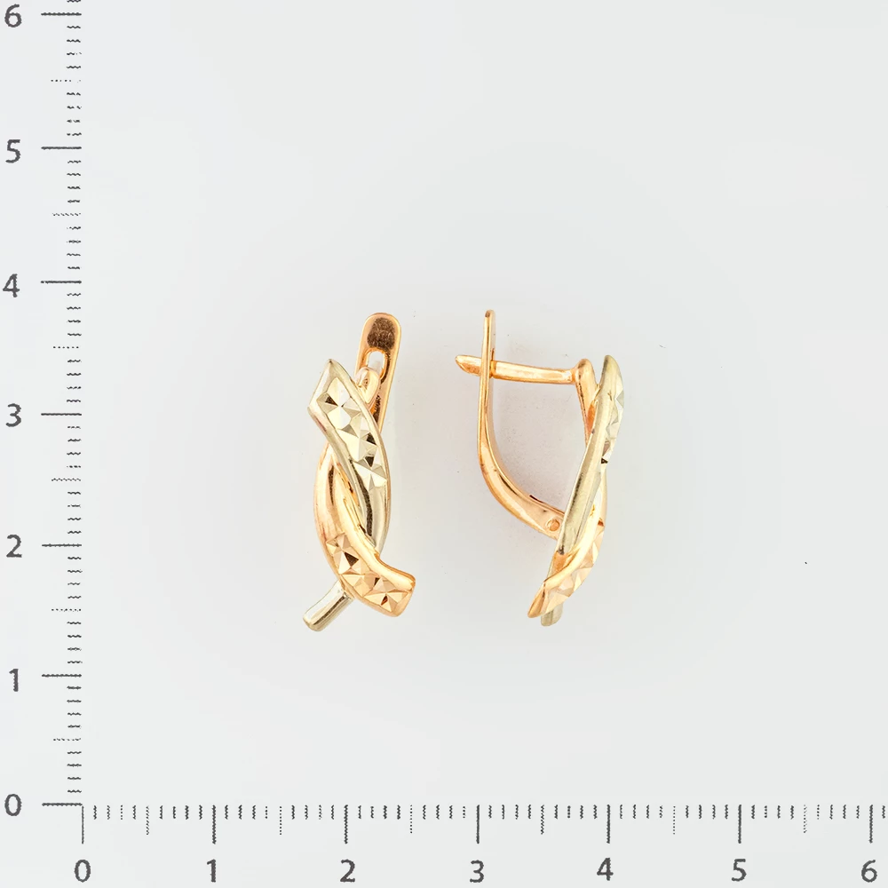 Серьги из красного золота 585 пробы