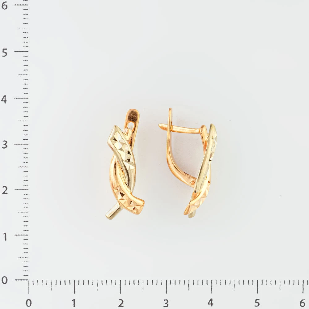 Серьги из красного золота 585 пробы