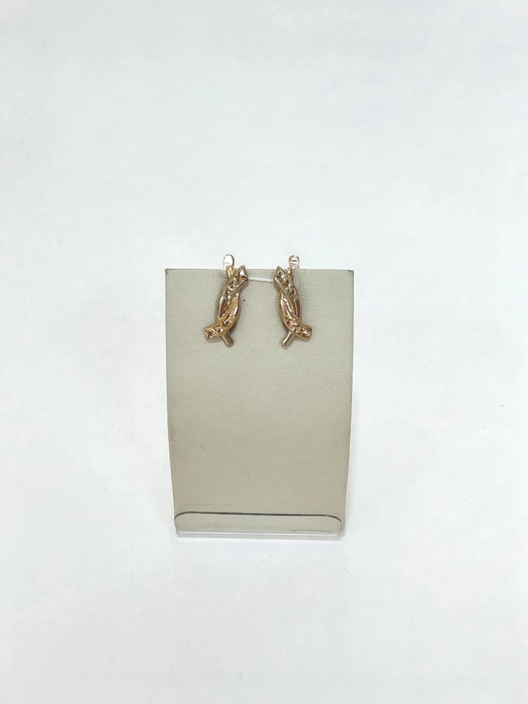 Серьги из красного золота 585 пробы
