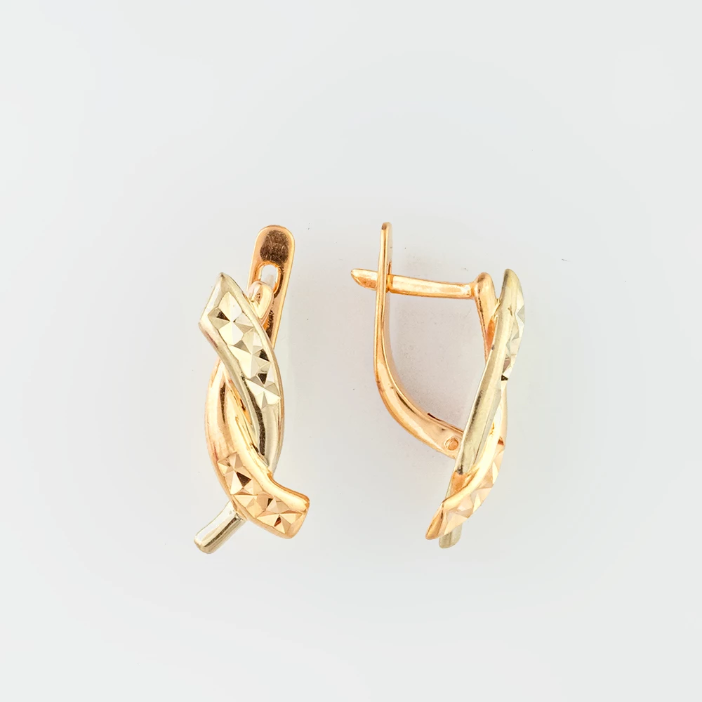 Серьги из красного золота 585 пробы