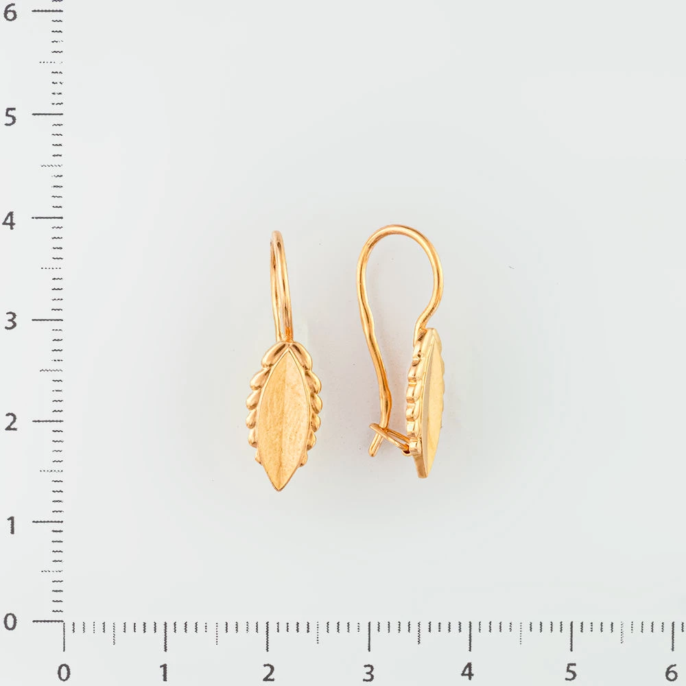Серьги из красного золота 583 пробы