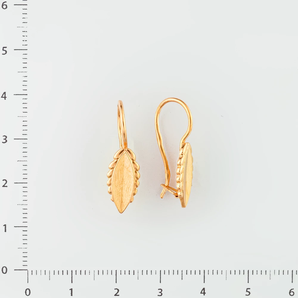Серьги из красного золота 583 пробы