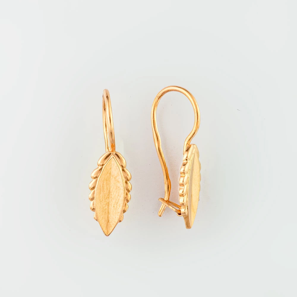 Серьги из красного золота 583 пробы