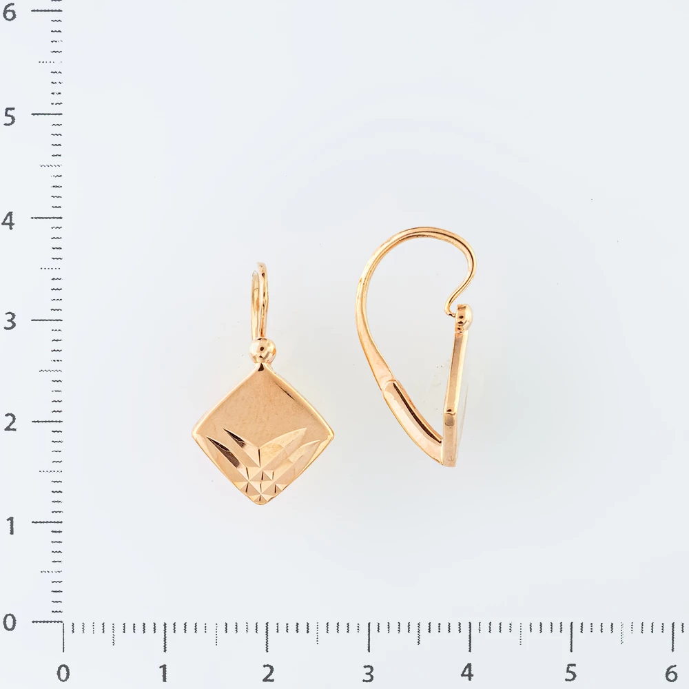Серьги из красного золота 583 пробы