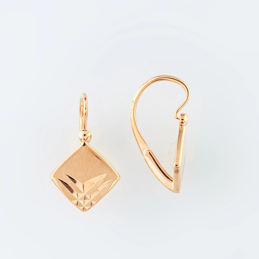 Серьги из красного золота 583 пробы