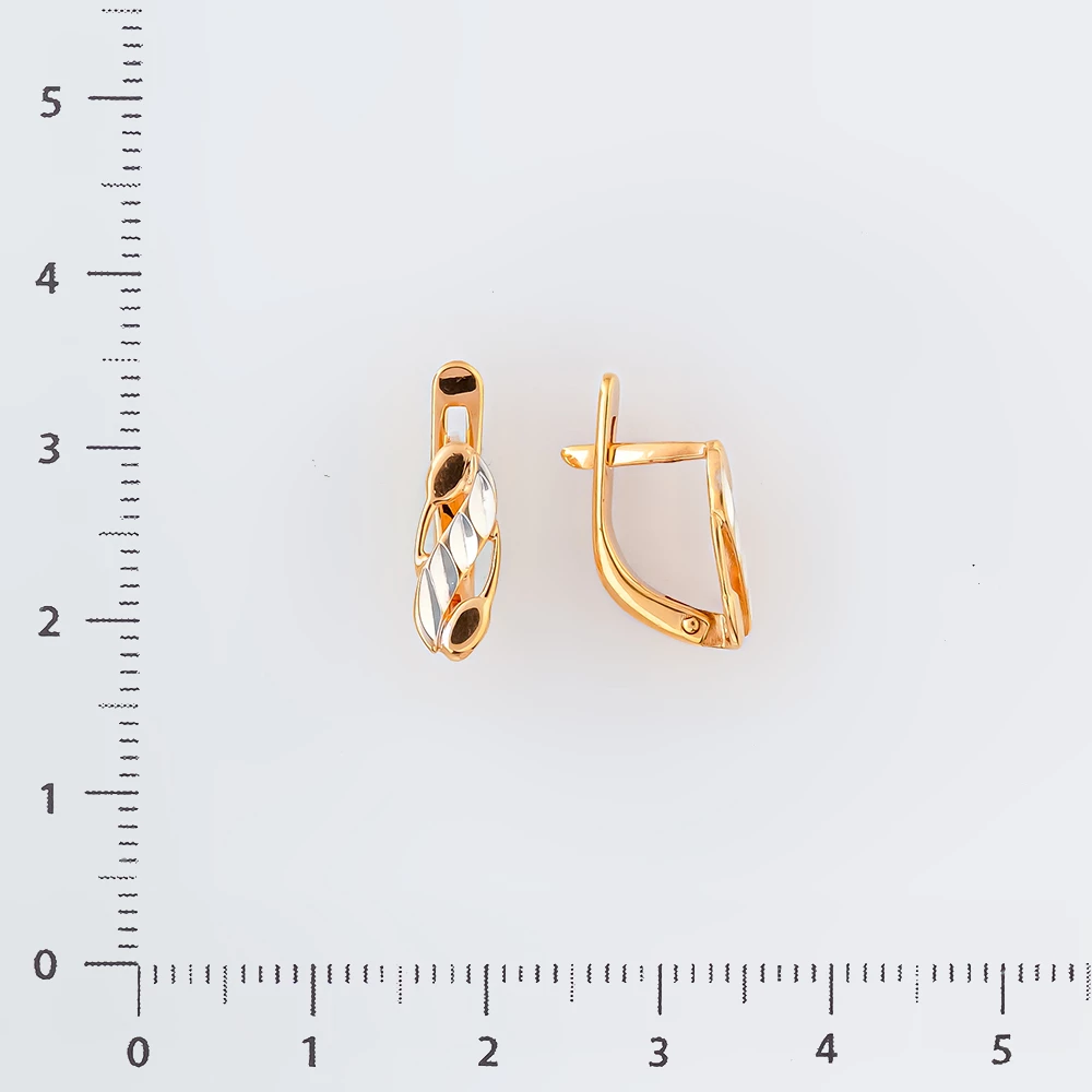 Серьги из красного золота 585 пробы