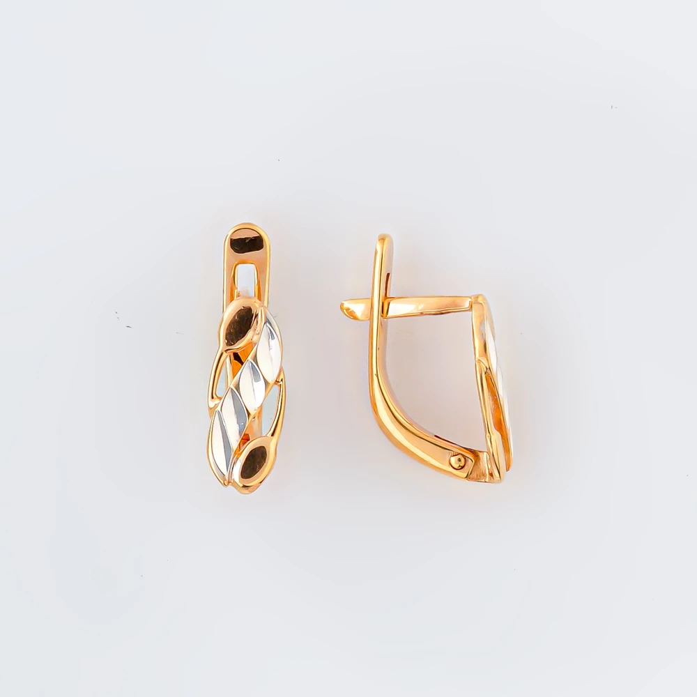 Серьги из красного золота 585 пробы