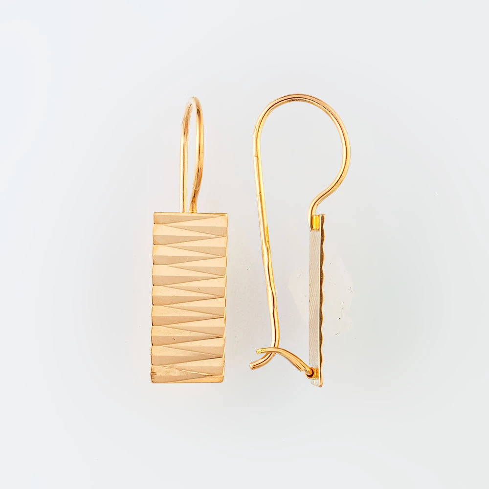 Серьги из красного золота 585 пробы