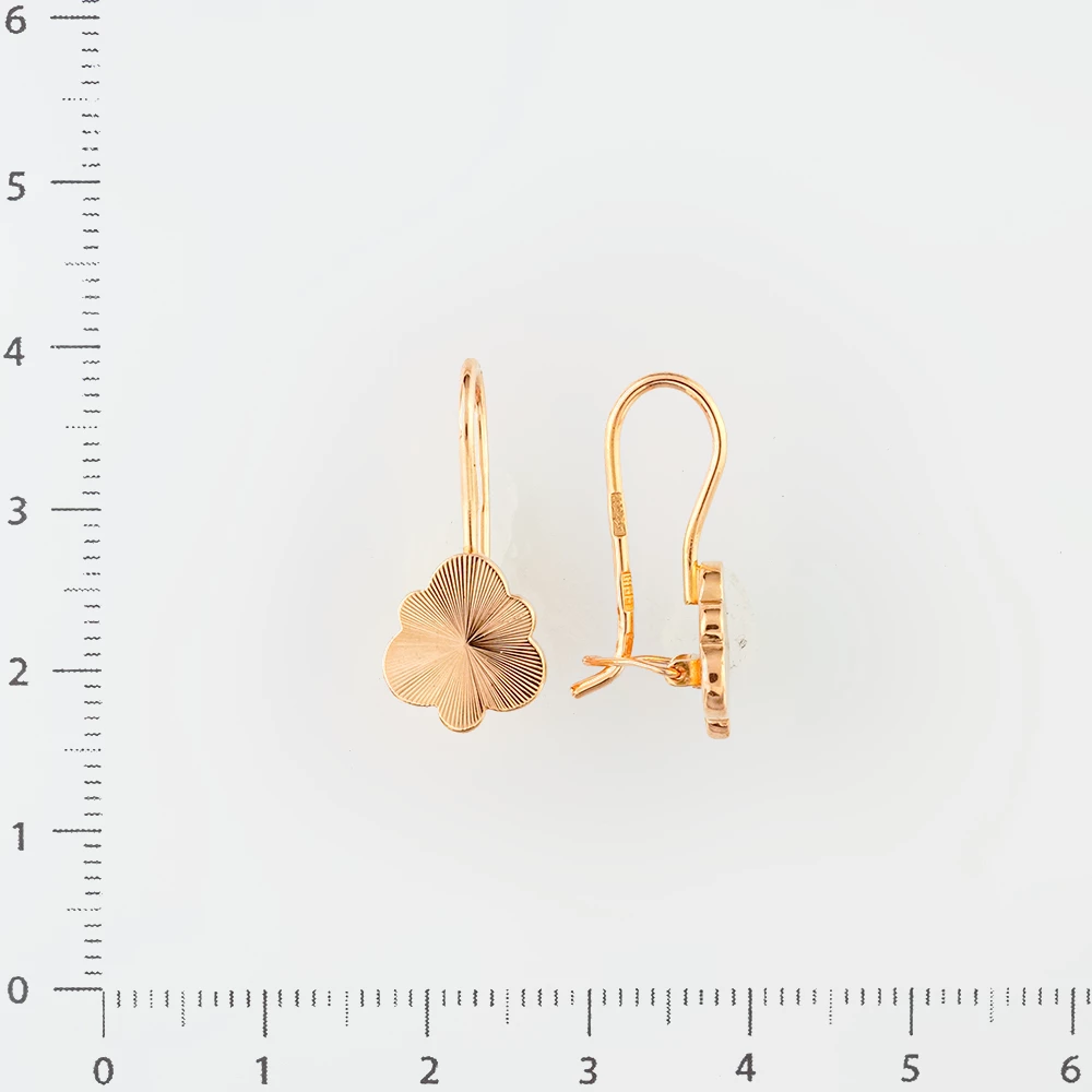 Серьги из красного золота 583 пробы