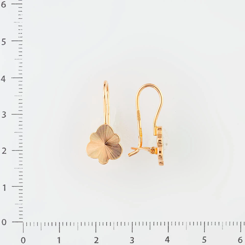 Серьги из красного золота 583 пробы